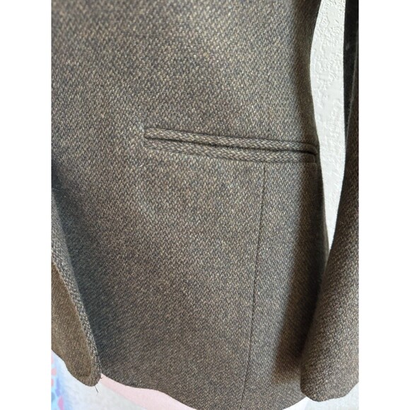 Vintage Lauren Ralph Lauren Women 4P Olive Jacket Blazer Lambswool Preppy - Picture 6 of 13